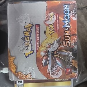 Sun & Moon Trading Card Game Box - Gray and Orange